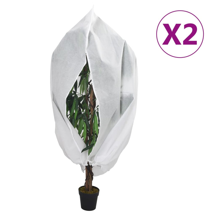 Vidaxxl Pflanzenabdeckungen mit Reißverschluss 2 Stück 70 g m² 1,2x1,8 m