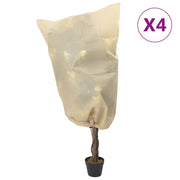 VIDAXL -Anlage Abdeckungen mit Kordelkordel 4 ST 70 g m² 0,8 x 1 m - afbeelding 1