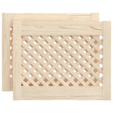 VIDAXL -Schranktüren mit Lamellen 2 -Stcs 49,5x39,5 cm Festkiefer - afbeelding 2