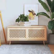 VIDAXL -Schranktüren mit Lamellen 2 -PCs 59,5 x 39,5 cm Festkiefer - afbeelding 1