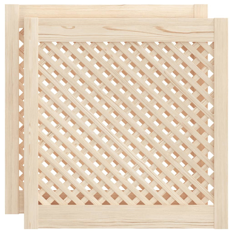 VIDAXL -Schranktüren mit Lamellen 2 -PCs 59,5 x 61,5 cm Festkiefer