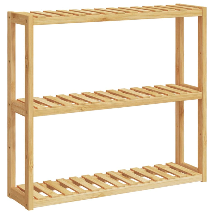 Vidaxl Badezimmer Rack 3-Schicht-Wandmontage 60x15x54 cm Bambus