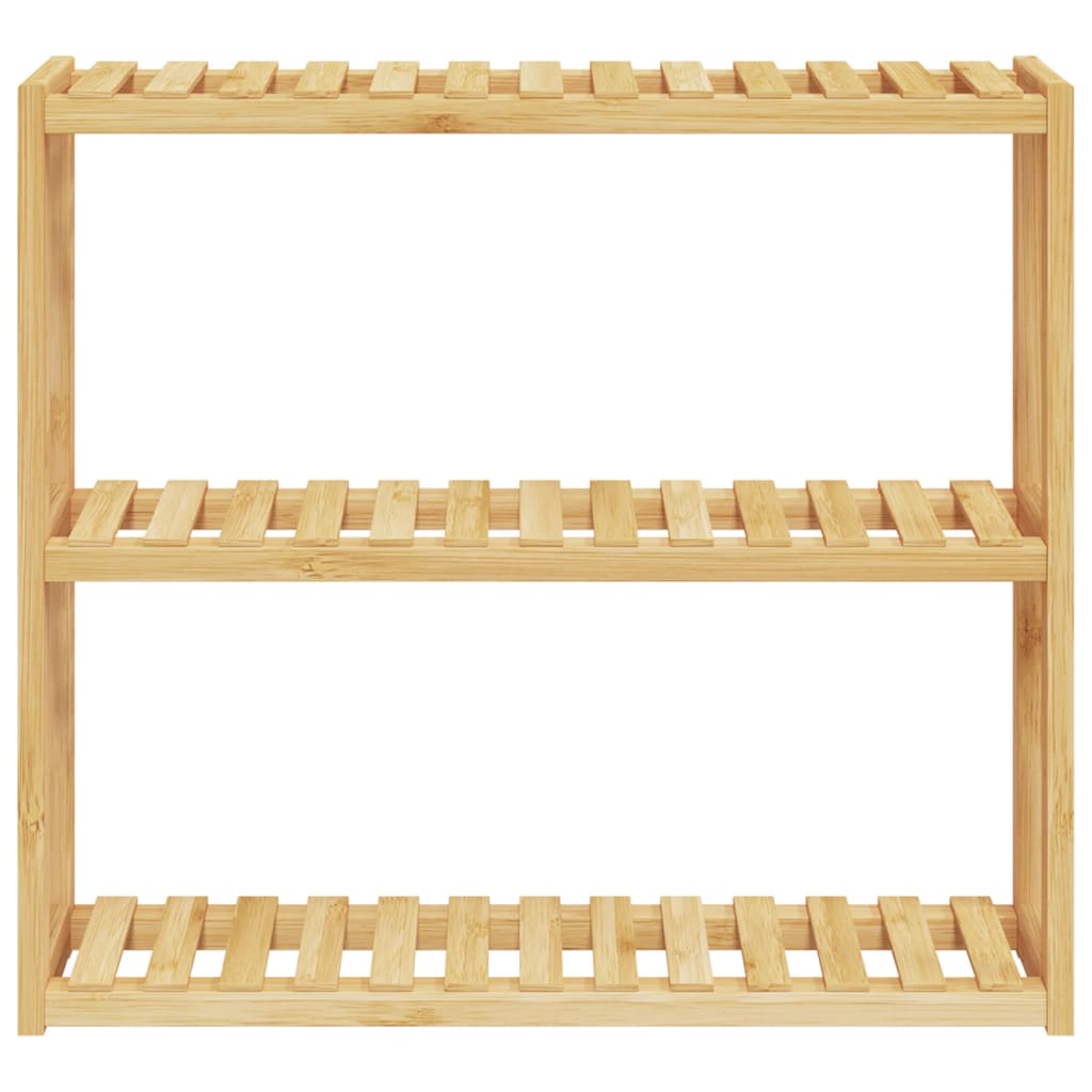 Vidaxl Badezimmer Rack 3-Schicht-Wandmontage 60x15x54 cm Bambus