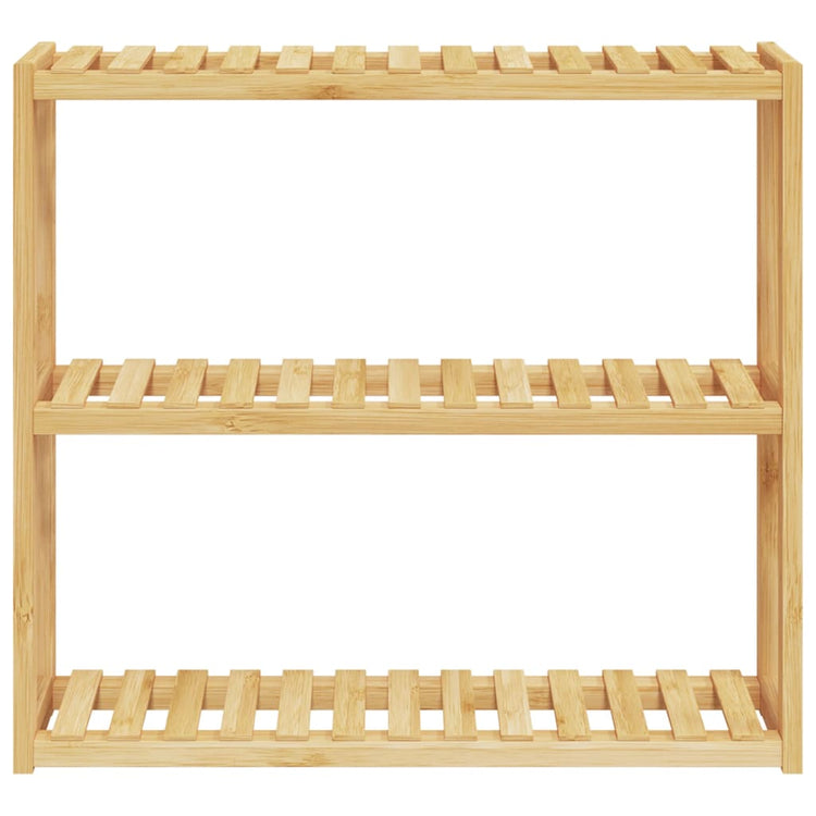 Vidaxl Badezimmer Rack 3-Schicht-Wandmontage 60x15x54 cm Bambus