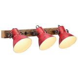 Vidaxl Wandlampe 25 W E27 65x25 cm verwitterte Rot - afbeelding 1