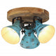VIDAXL -Deckenlampe 25 W E27 35x35x25 cm verwittert blau