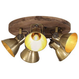 VIDAXL -Deckenlampe 25 W E27 50 x 50 x 25 cm Antike Messingfarben - afbeelding 1