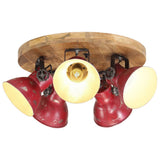 VIDAXL -Deckenlampe 25 W E27 50x50x25 cm verwitterte Rot - afbeelding 1