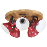 VIDAXL -Deckenlampe 25 W E27 50x50x25 cm verwitterte Rot - afbeelding 2