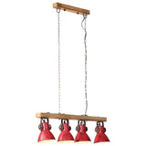 VIDAXL -Deckenlampe 25 W E27 90x24x111 cm verwitterte Rot - afbeelding 1