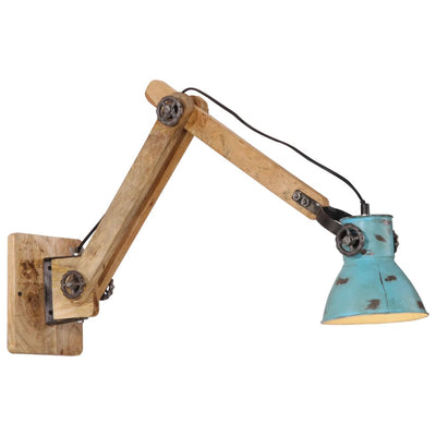 Vidaxl Wandlampe 25 W E27 96x15x20 cm verwittert blau