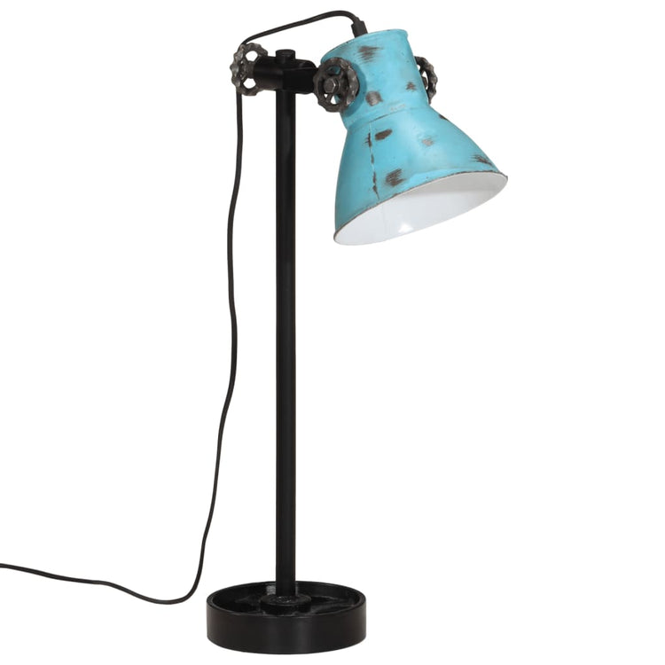 Vidaxl Desk Lampe 25 W E27 15x15x55 cm verwittert blau