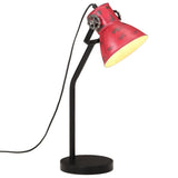 Vidaxl Desk Lampe 25 W E27 17x17x60 cm verwitterte Rot - afbeelding 1