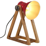 Vidaxl Desk Lampe 25 W E27 30x17x40 cm verwitterte Rot - afbeelding 1
