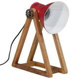 Vidaxl Desk Lampe 25 W E27 30x17x40 cm verwitterte Rot - afbeelding 2