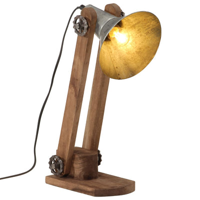 Vidaxl Desk Lampe 25 W E27 23x13x52 cm Vintage Silberfarbe
