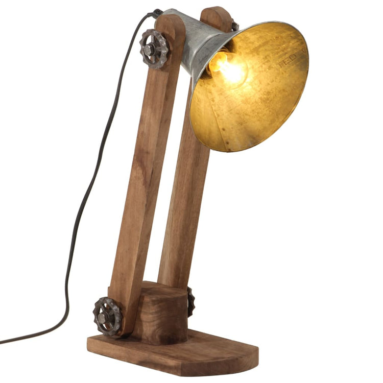Vidaxl Desk Lampe 25 W E27 23x13x52 cm Vintage Silberfarbe