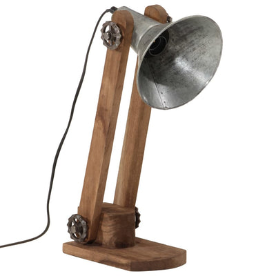 Vidaxl Desk Lampe 25 W E27 23x13x52 cm Vintage Silberfarbe