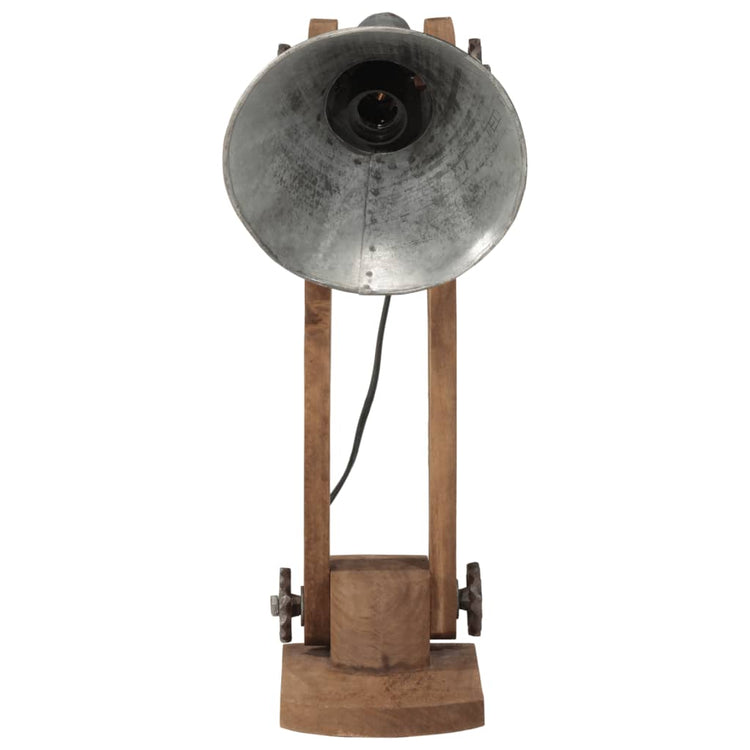 Vidaxl Desk Lampe 25 W E27 23x13x52 cm Vintage Silberfarbe