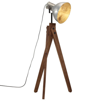 VIDAXL SHOCS LAMP 25 W E27 45x45x120 cm Vintage Silberfarbe