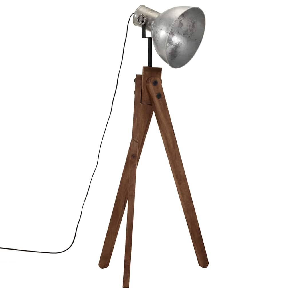 VIDAXL SHOCS LAMP 25 W E27 45x45x120 cm Vintage Silberfarbe