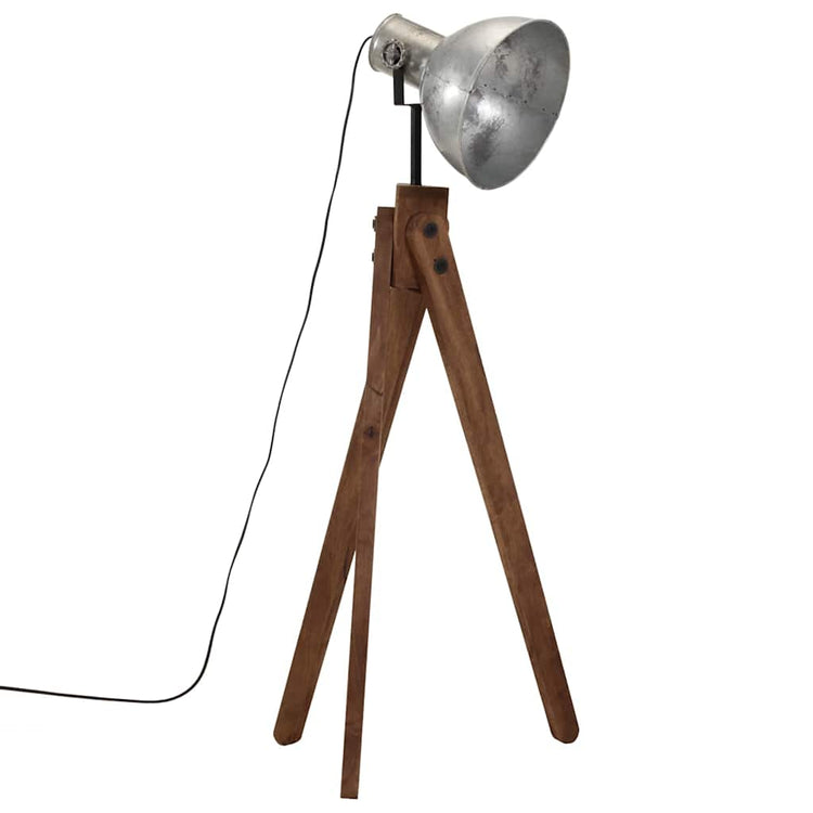 VIDAXL SHOCS LAMP 25 W E27 45x45x120 cm Vintage Silberfarbe