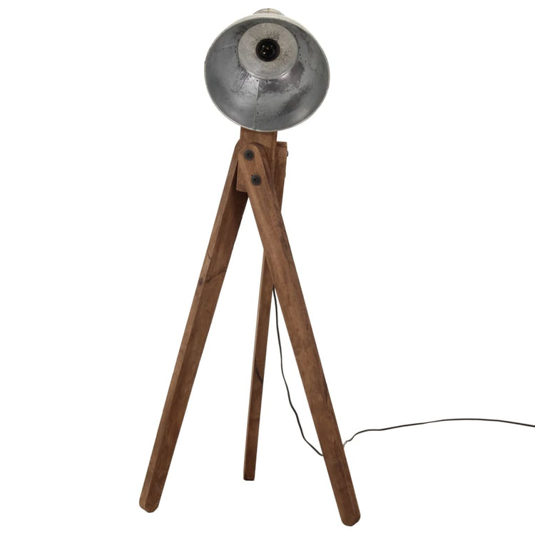 VIDAXL SHOCS LAMP 25 W E27 45x45x120 cm Vintage Silberfarbe