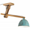 VIDAXL-Deckenlampe 25 W E27 105x30x65-108 cm verwittert blau