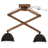 VIDAXL -Deckenlampe 25 W E27 29x18x85 cm Schwarz - afbeelding 3