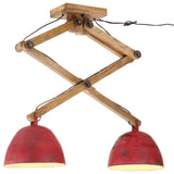 VIDAXL -Deckenlampe 25 W E27 29x18x85 cm verwitterte Rot - afbeelding 1
