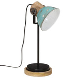 Vidaxl Desk Lampe 25 W E27 17x17x50 cm verwittert blau - afbeelding 2