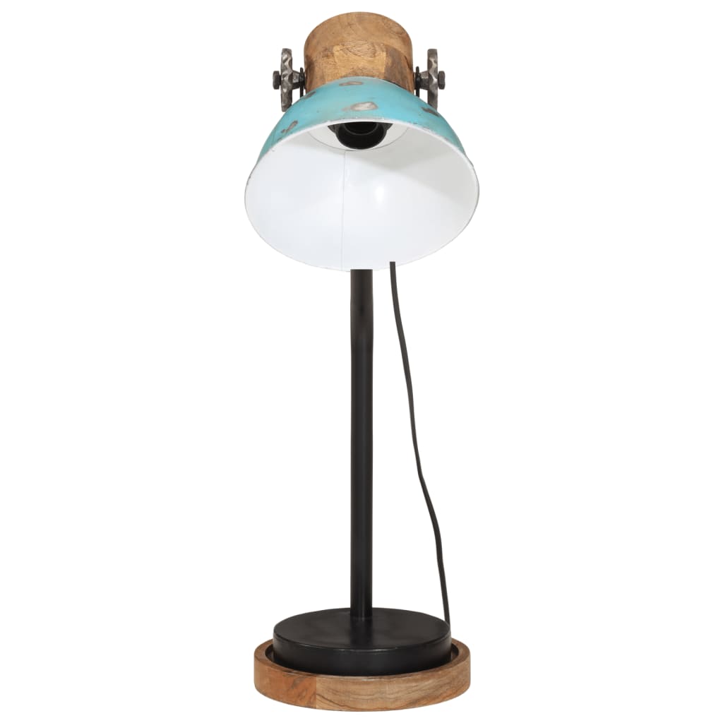 Vidaxl Desk Lampe 25 W E27 18x18x60 cm verwittert blau