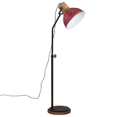 VIDAXL-Stehlampe 25 W E27 30x30x100-150 cm verwitterte Rot