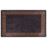 Vidaxl Teppich waschbarer Anti-Rutsch 120x170 cm Schwarz und Goldfarbe - afbeelding 2