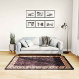 Vidaxl Teppich waschbarer Anti-Rutsch 120x170 cm Schwarz und Goldfarbe - afbeelding 1