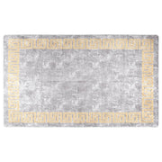 Vidaxl Teppich waschbarer Anti-Rutsch 120x170 cm grau und goldfarben - afbeelding 1