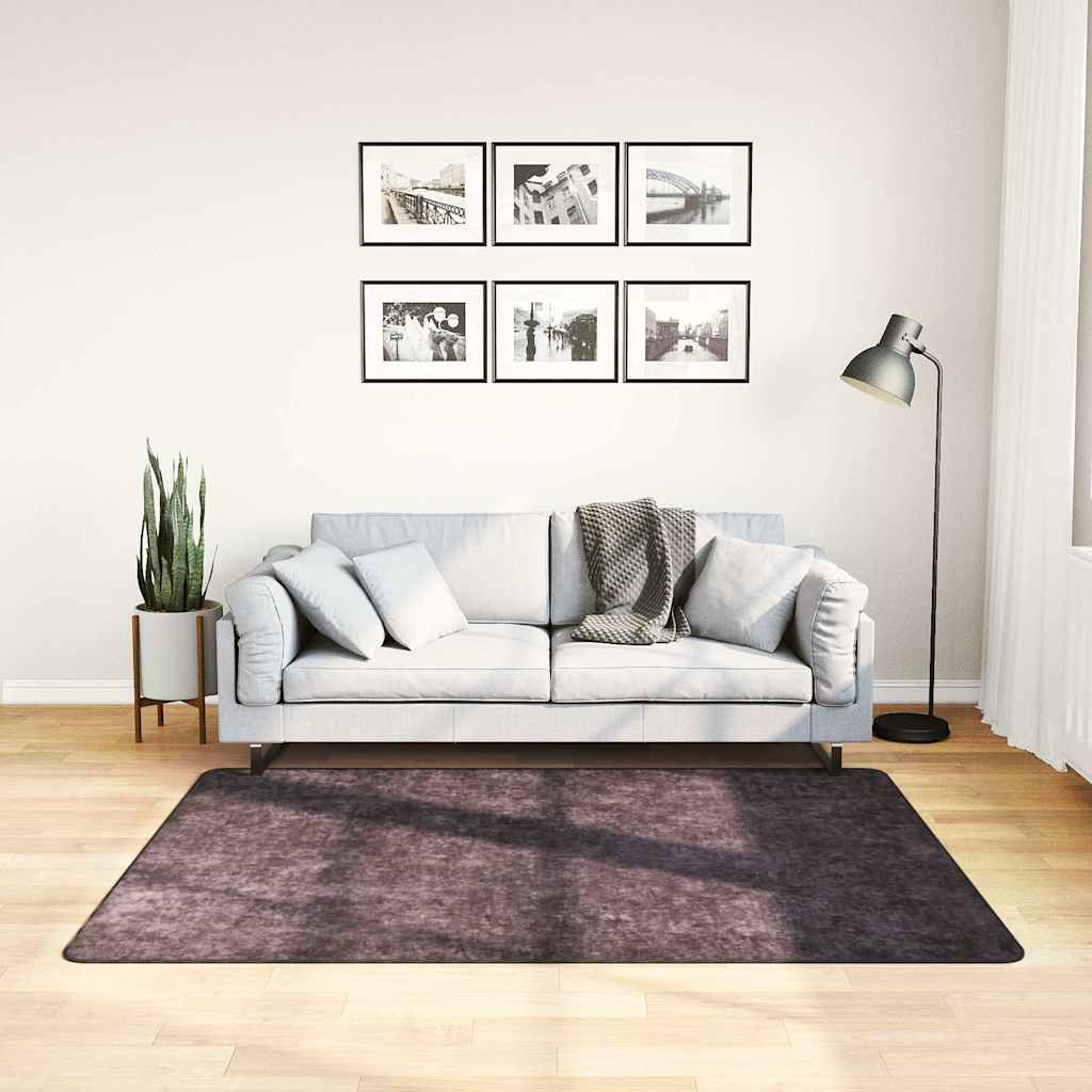 Vidaxl Teppich waschbarer Anti-Rutsch 120x170 cm Anthrazitfarben