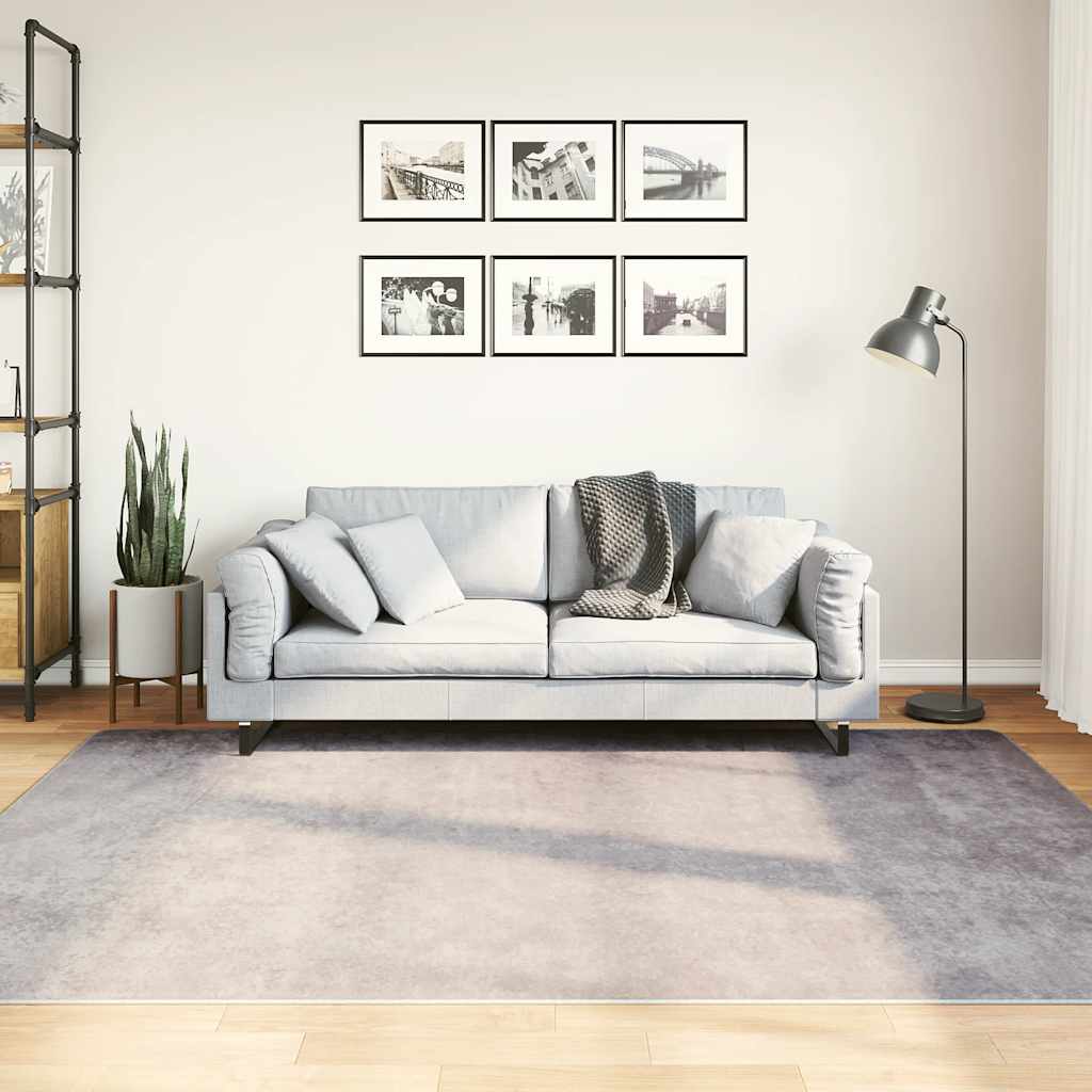 Vidaxl Teppich waschbarer Anti-Rutsch 150x230 cm Grau