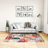 Vidaxl Teppich waschbarer Anti-Rutsch 120x170 cm Patchwork mehrfarbig - afbeelding 1