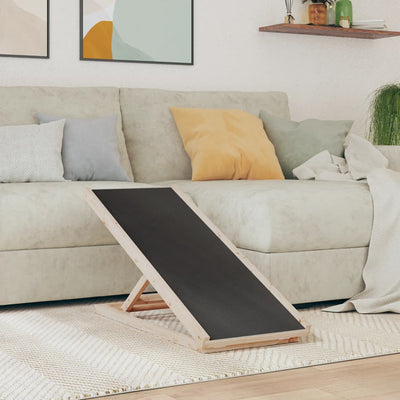 Vidaxl Dog Runboard 100x40 cm Festkieferngrau