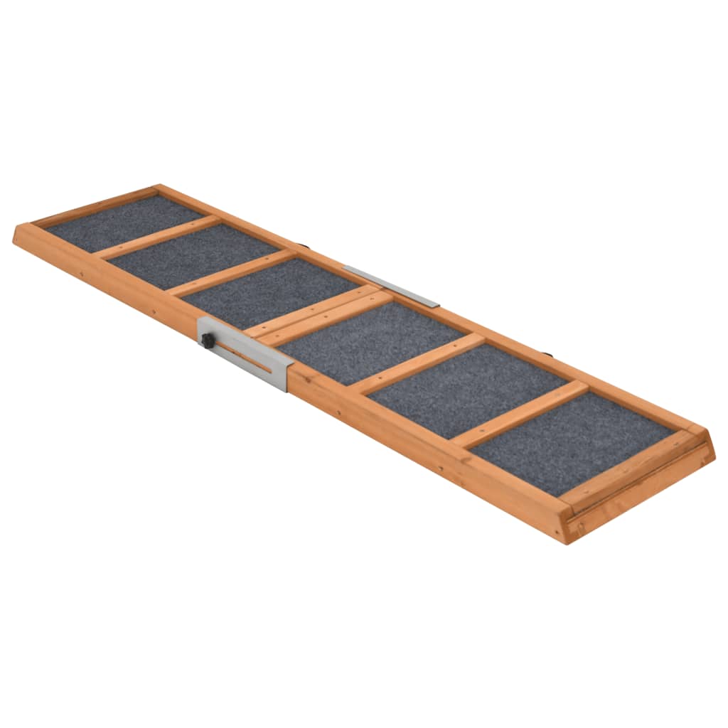 Vidaxl Dog Run Board 120 x 30 cm Festkiefergrau
