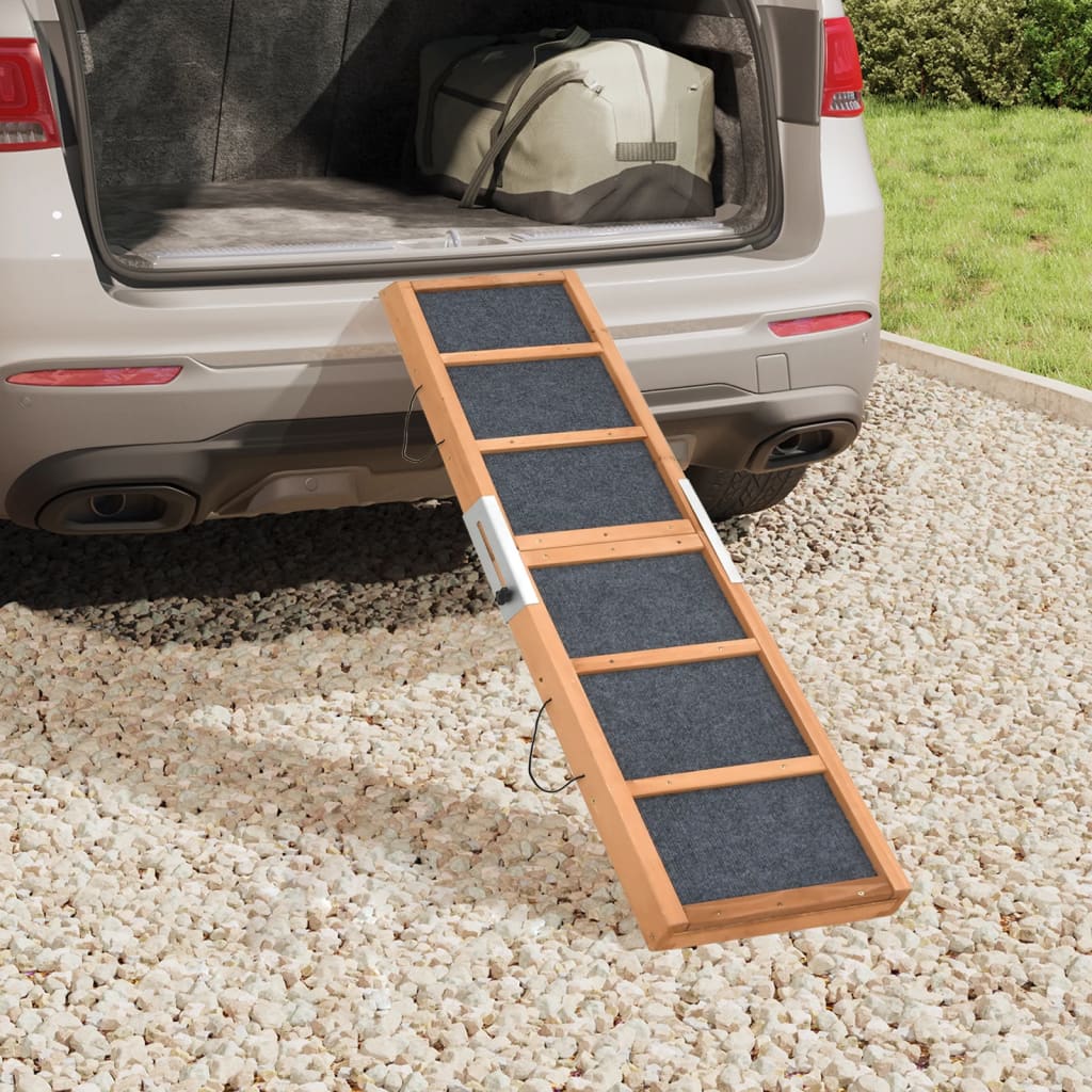Vidaxl Dog Run Board 120 x 30 cm Festkiefergrau