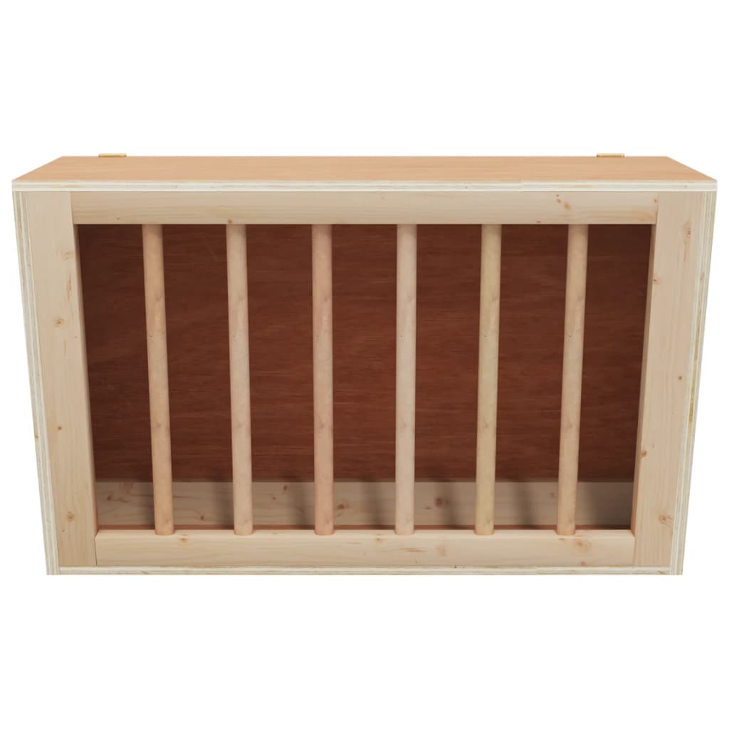 Vidaxl Hooiruif für Kaninchen 37x18.5x23 cm Festkieferholz
