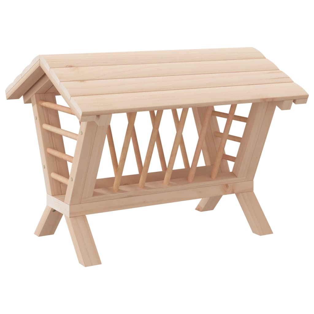 Vidaxl Hooiruif für Kaninchen 44x33x33 cm Festkieferholz