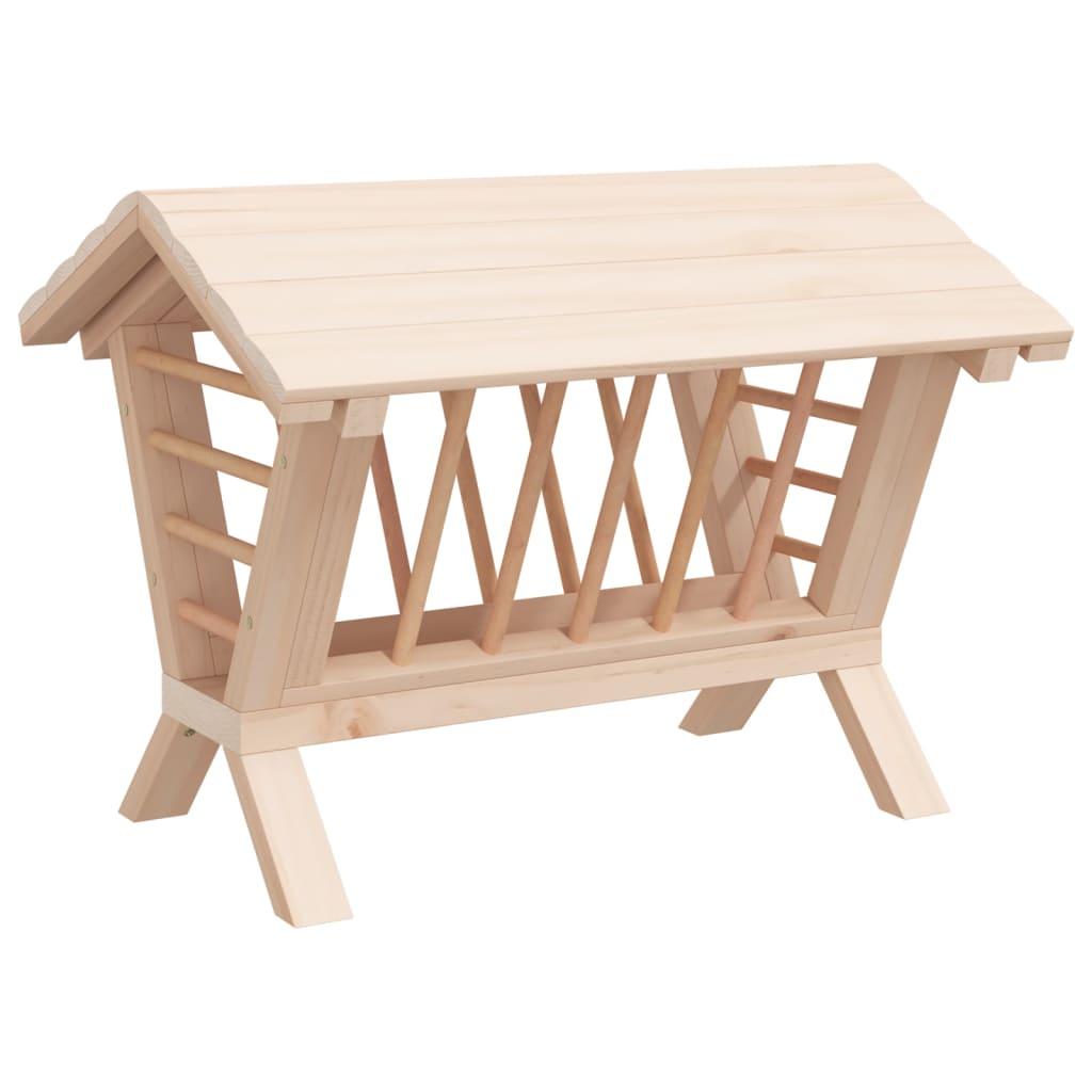 Vidaxl Hooiruif für Kaninchen 44x33x33 cm Festkieferholz