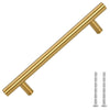 Vidaxl Griffe 10 ST 128 mm Edelstahl Goldfarbe