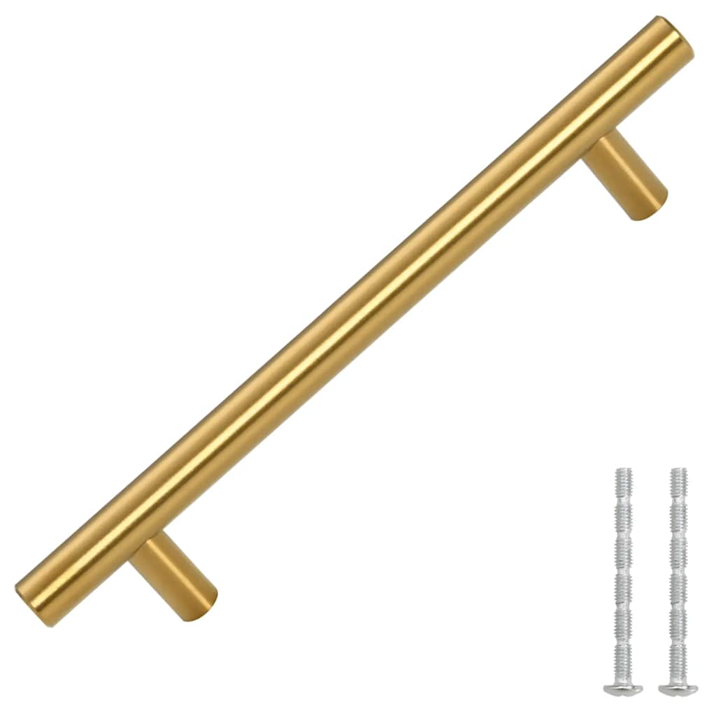 Vidaxl Griffe 10 ST 128 mm Edelstahl Goldfarbe