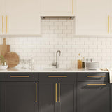 Vidaxl Griffe 5 ST 224 mm Edelstahl Goldfarbe - afbeelding 3
