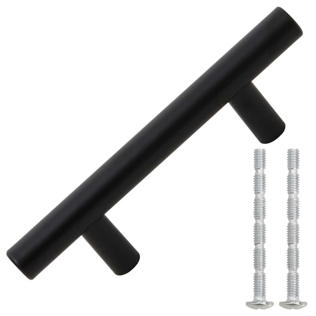 Vidaxl Griffe 10 ST 64 mm Edelstahlschwarz
