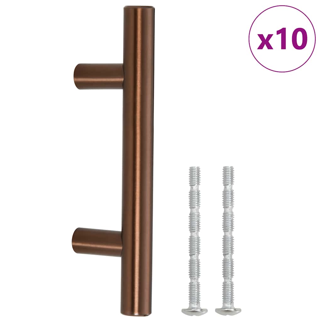 Vidaxl Griffe 10 ST 64 mm Edelstahl Bronze gefärbt